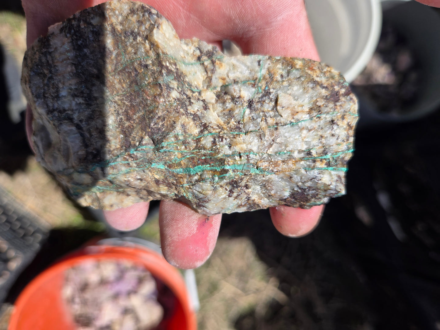 Chrysocolla: W/ Quartz