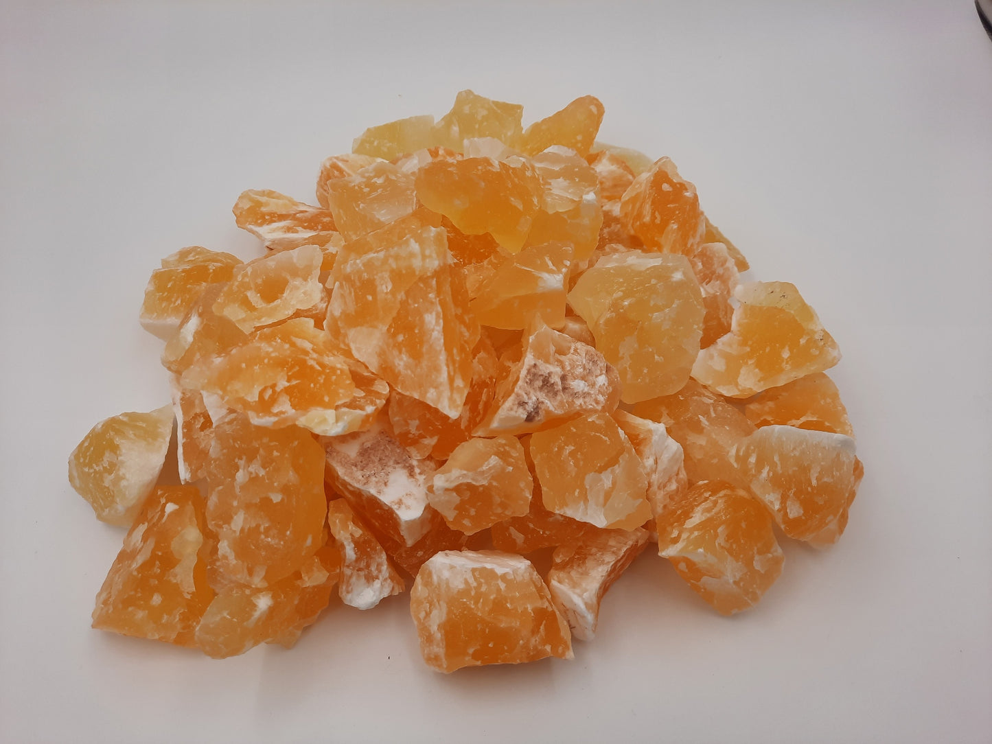 Dark yellow stones with white edges. Honeycomb Calcite aka Honeycomb Onyx