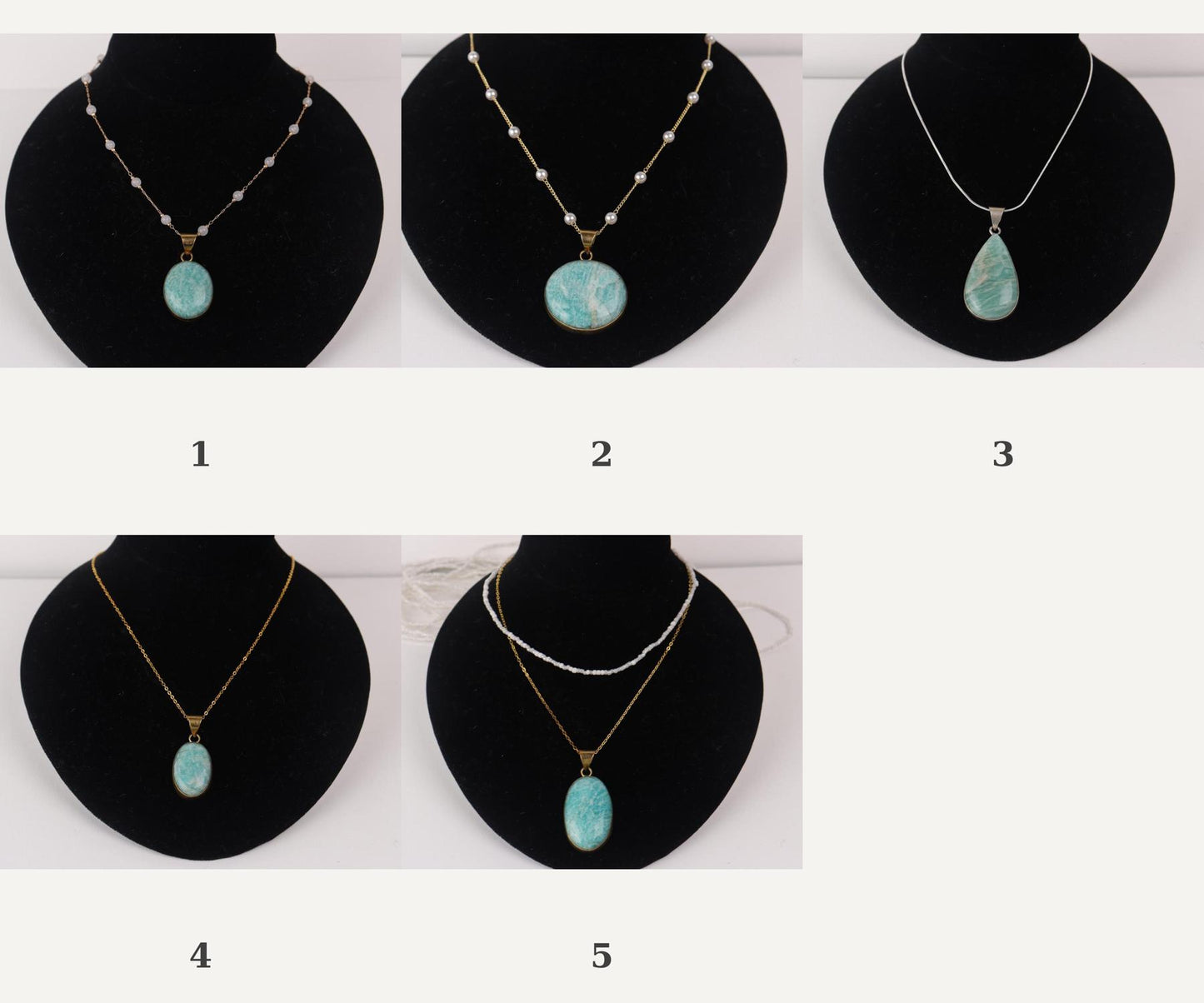 Amazonite Necklace Pendants