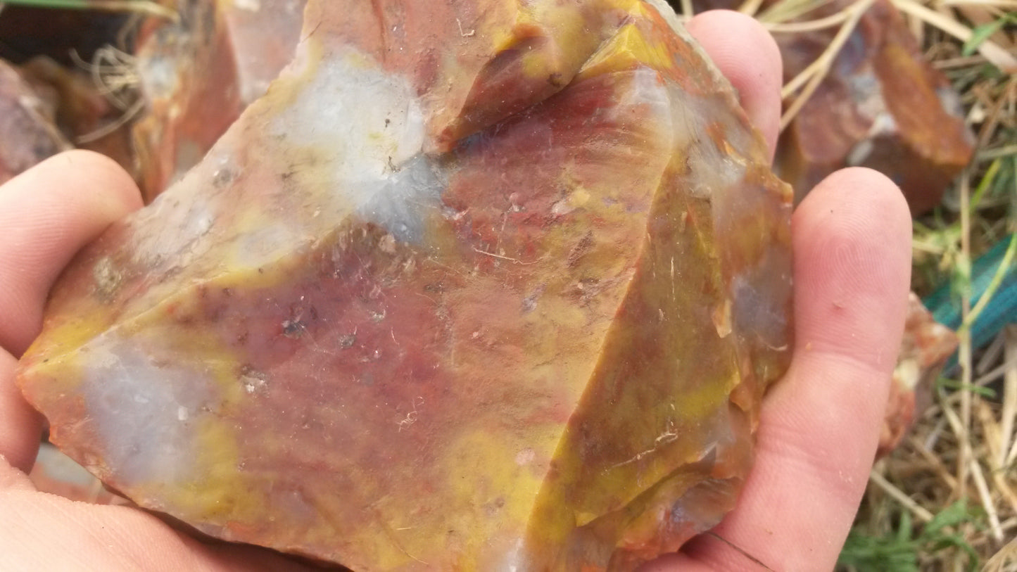 Blood Swirl Agate; Red Agate
