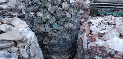 Peridot in Basalt Matrix