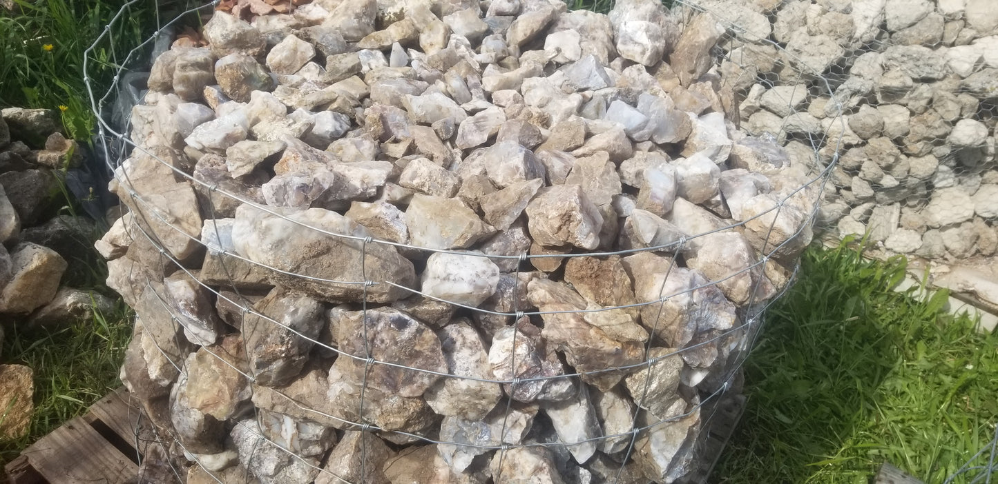 White and Clear Agate