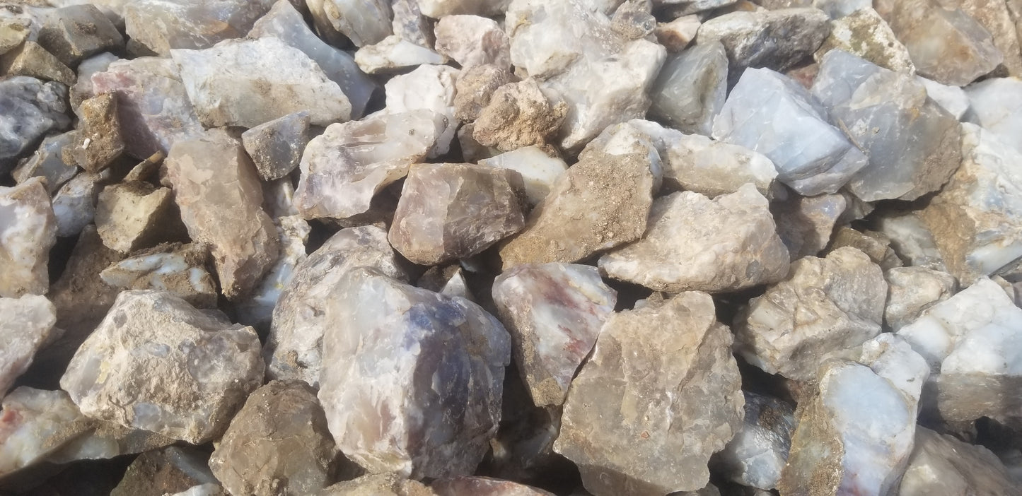 White and Clear Agate