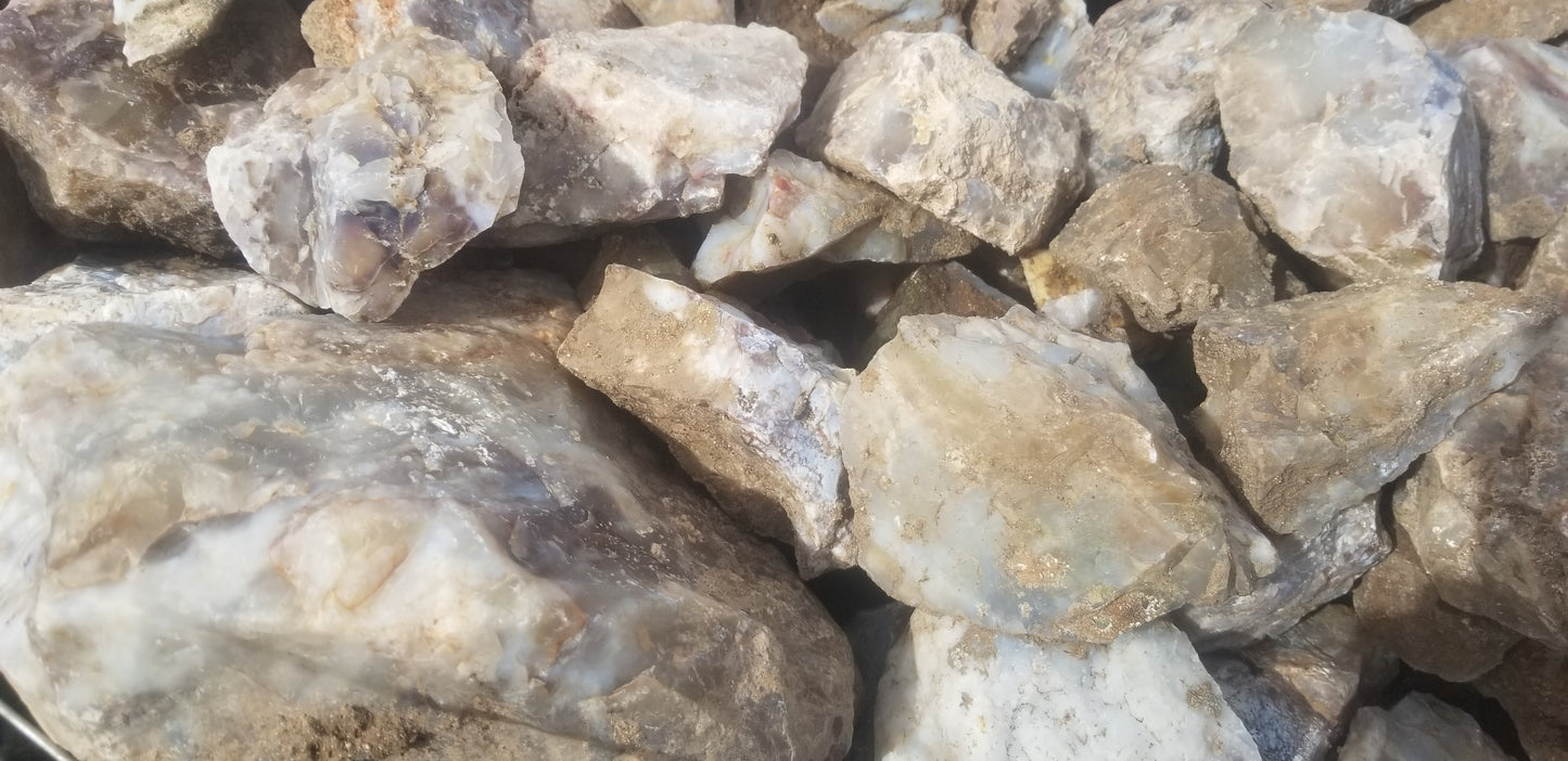 White and Clear Agate