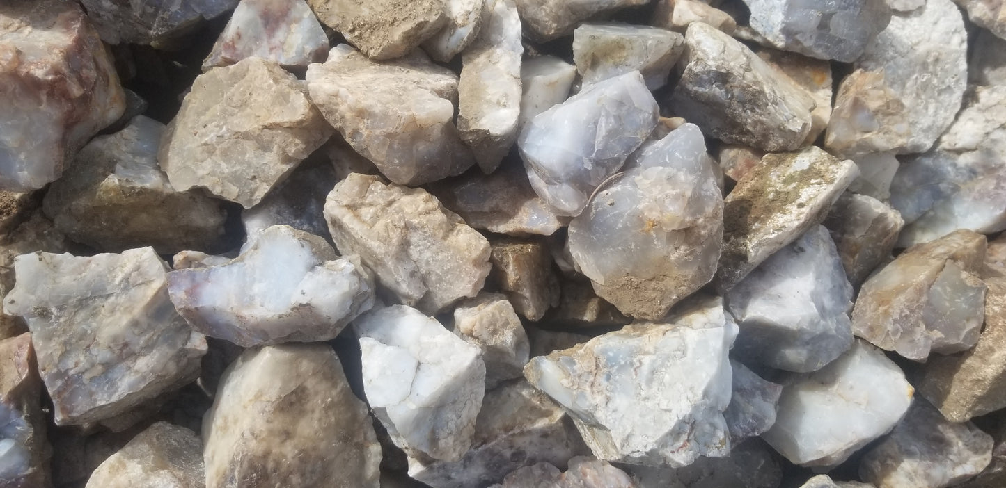 White and Clear Agate