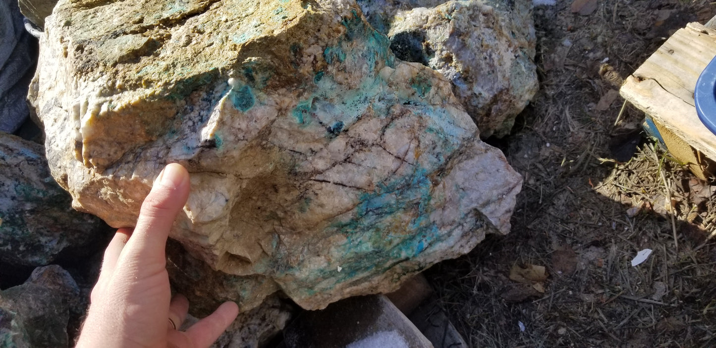 Chrysocolla: W/ Quartz