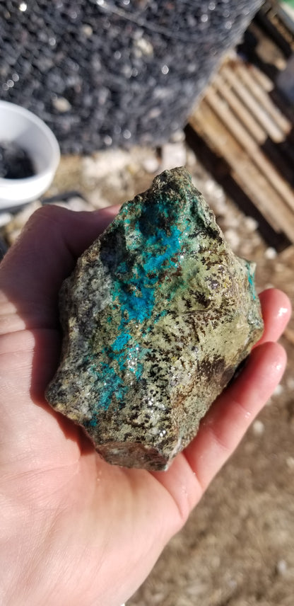 Chrysocolla w/ Magnetite and Medmontite