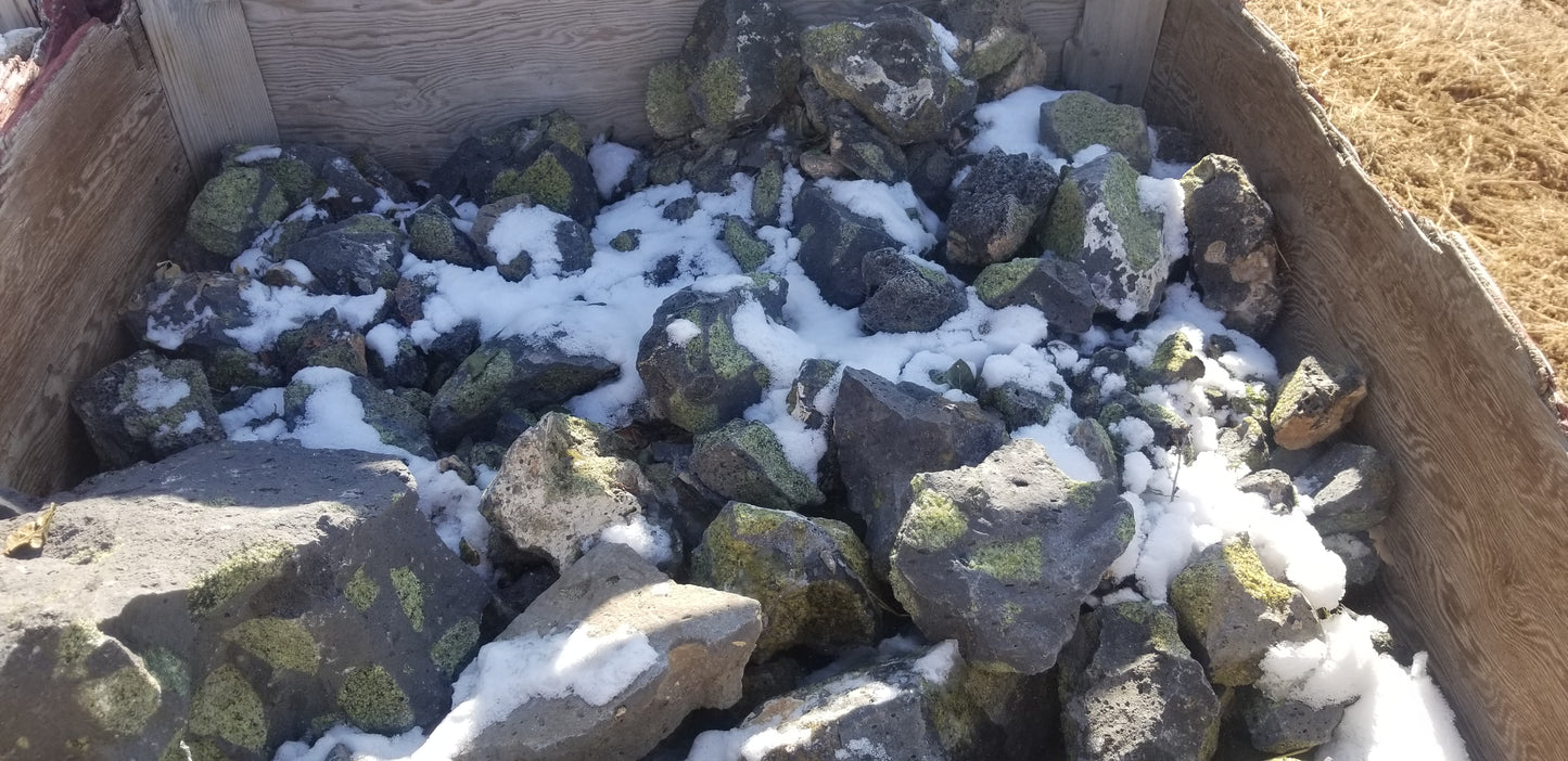 Peridot in Basalt Matrix