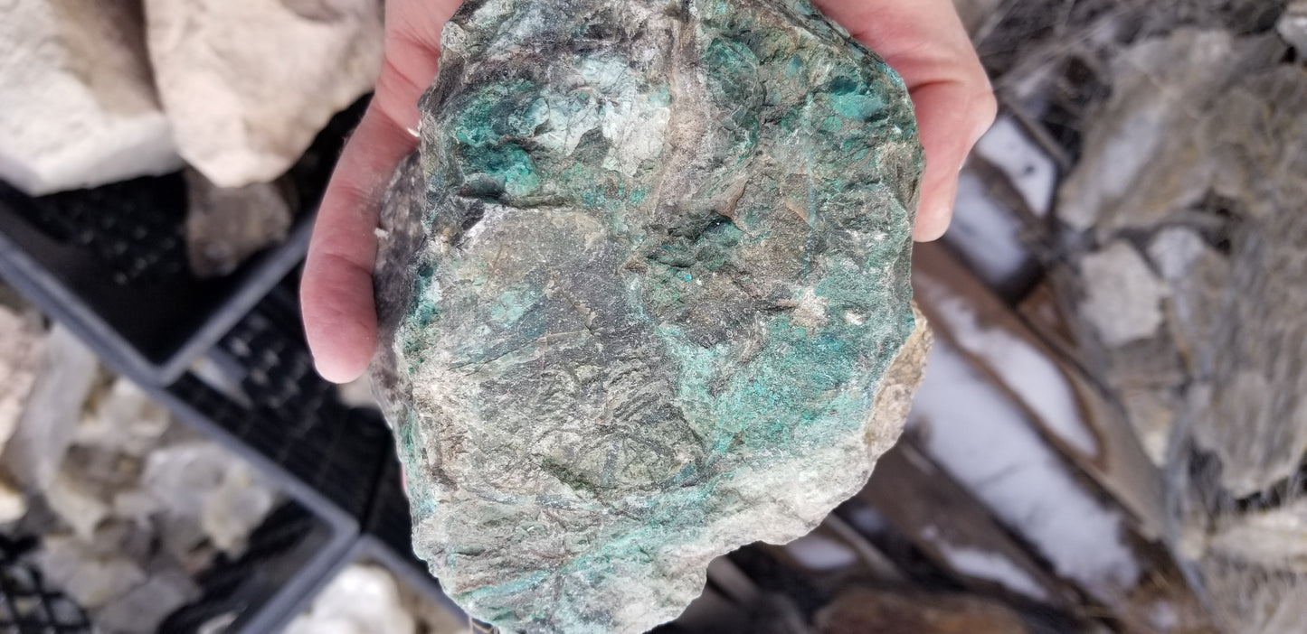 Chrysocolla w/ Magnetite and Medmontite