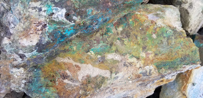 Chrysocolla w/ Magnetite and Medmontite
