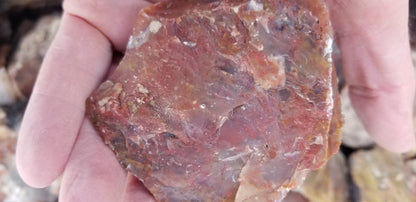 Blood Swirl Agate; Red Agate