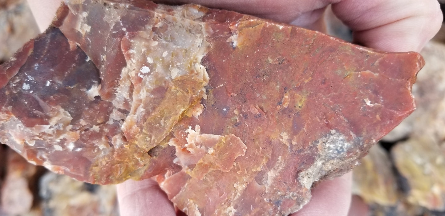 Blood Swirl Agate; Red Agate