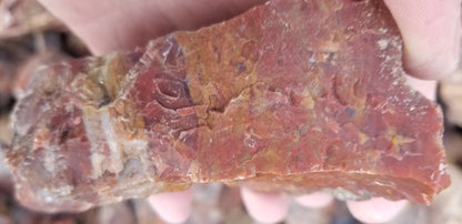 Blood Swirl Agate; Red Agate
