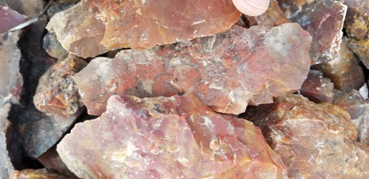 Blood Swirl Agate; Red Agate