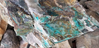 Chrysocolla w/ Magnetite and Medmontite