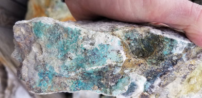 Chrysocolla w/ Magnetite and Medmontite
