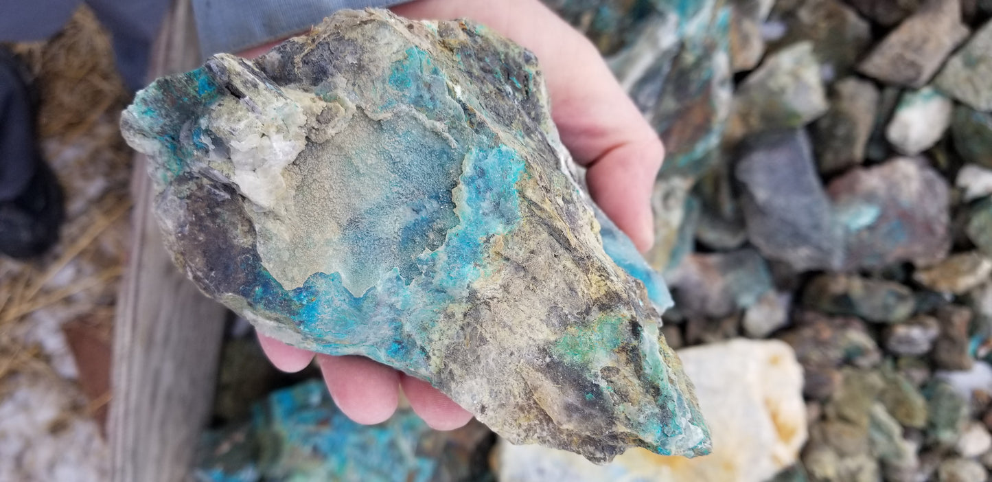 Chrysocolla w/ Magnetite and Medmontite