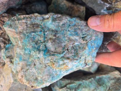 Chrysocolla: W/ Quartz