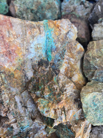 Chrysocolla: W/ Quartz