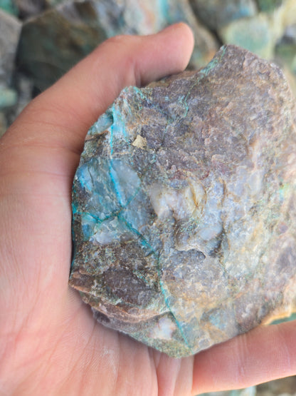 Chrysocolla: W/ Quartz