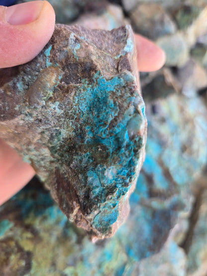 Chrysocolla: W/ Quartz