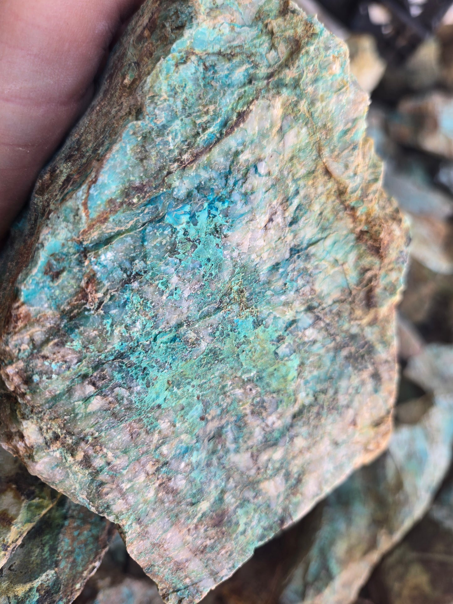 Chrysocolla: W/ Quartz