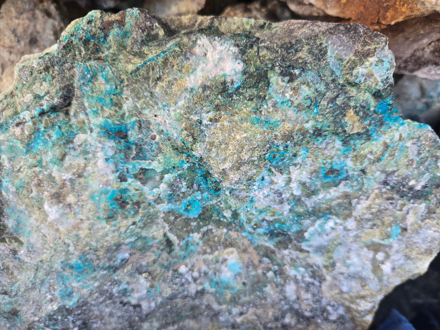 Chrysocolla: W/ Quartz