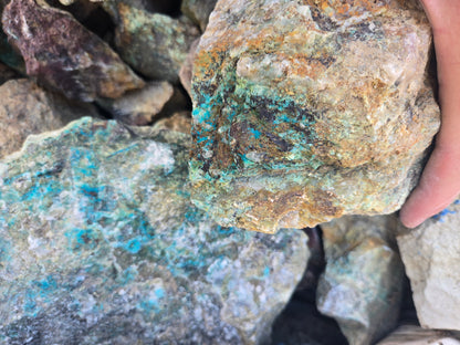 Chrysocolla: W/ Quartz