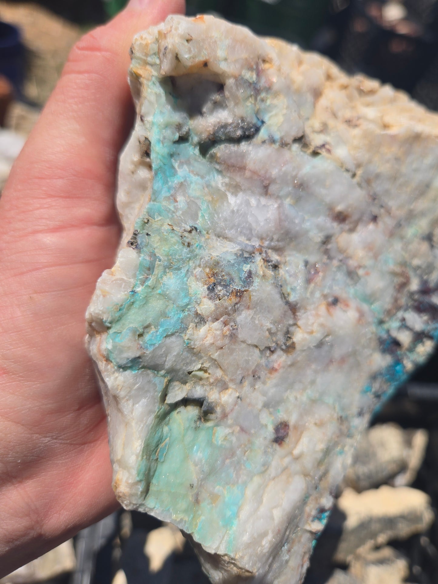 Chrysocolla: W/ Quartz