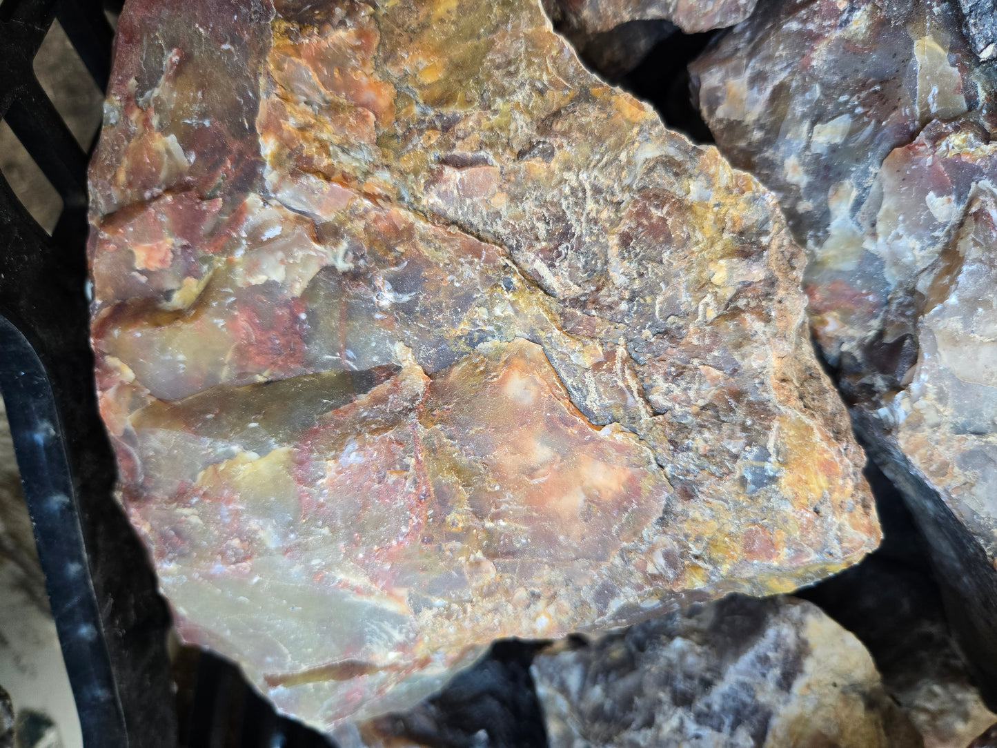 Blood Swirl Agate; Red Agate