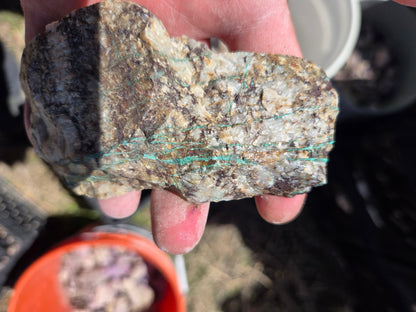 Chrysocolla: W/ Quartz