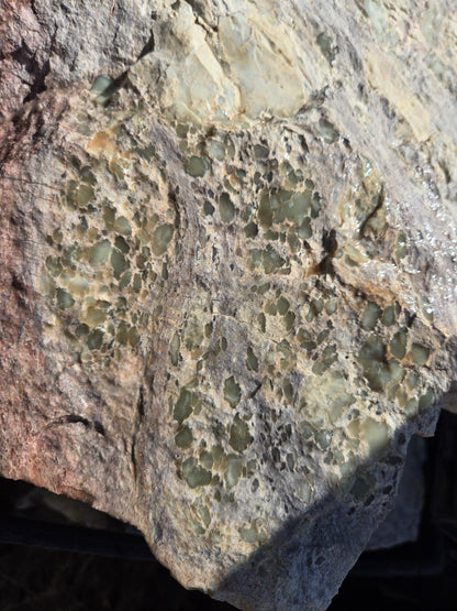 Chalcosiderite in Rhyolite & Alunite