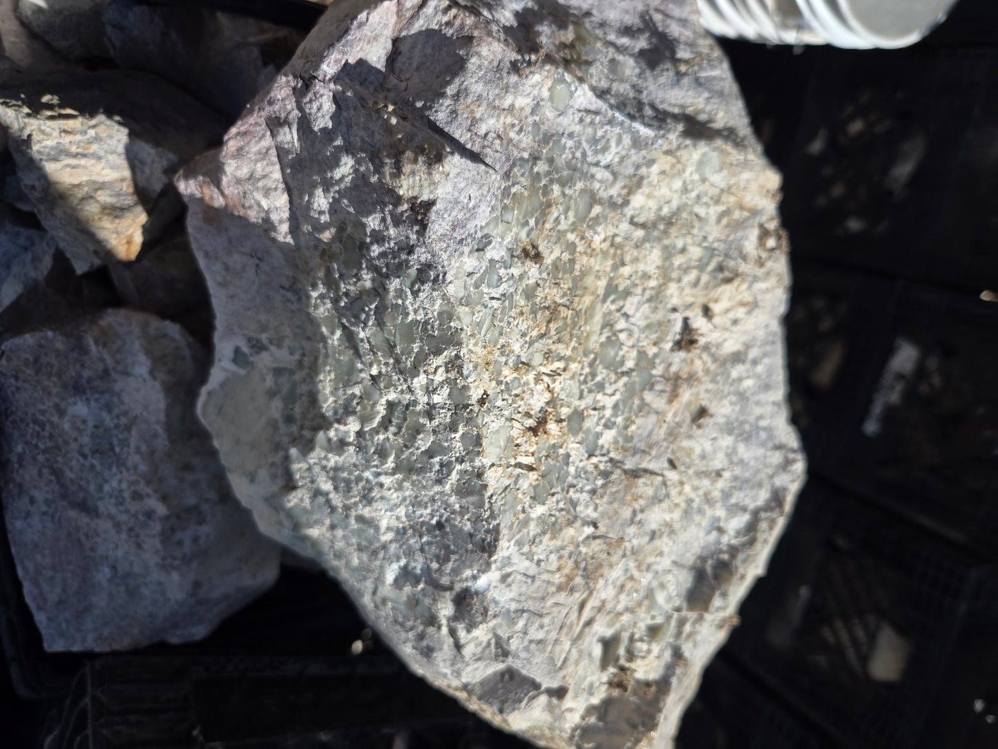 Chalcosiderite in Rhyolite & Alunite