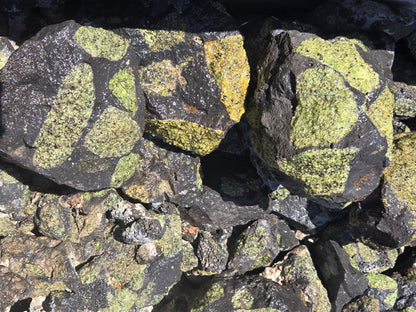 Peridot in Basalt Matrix
