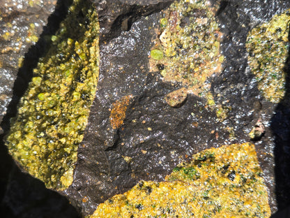 Peridot in Basalt Matrix