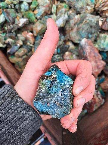 Chrysocolla w/ Magnetite and Medmontite