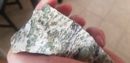 Chalcosiderite in Rhyolite & Alunite