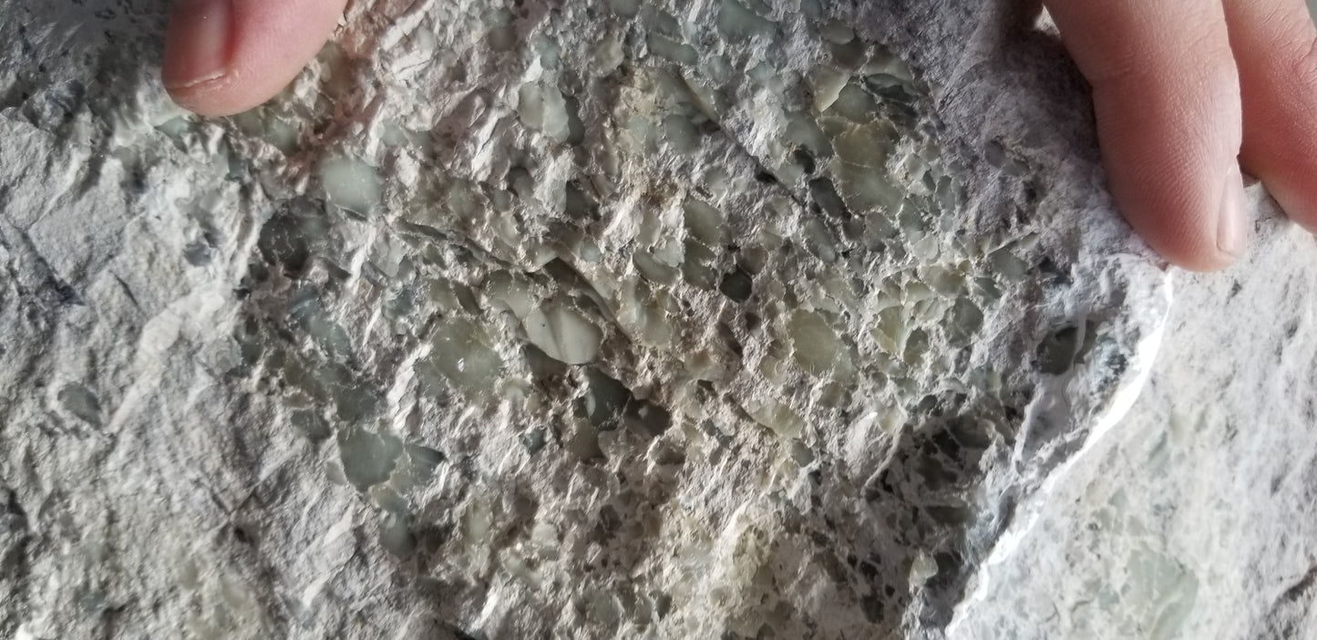 Chalcosiderite in Rhyolite & Alunite