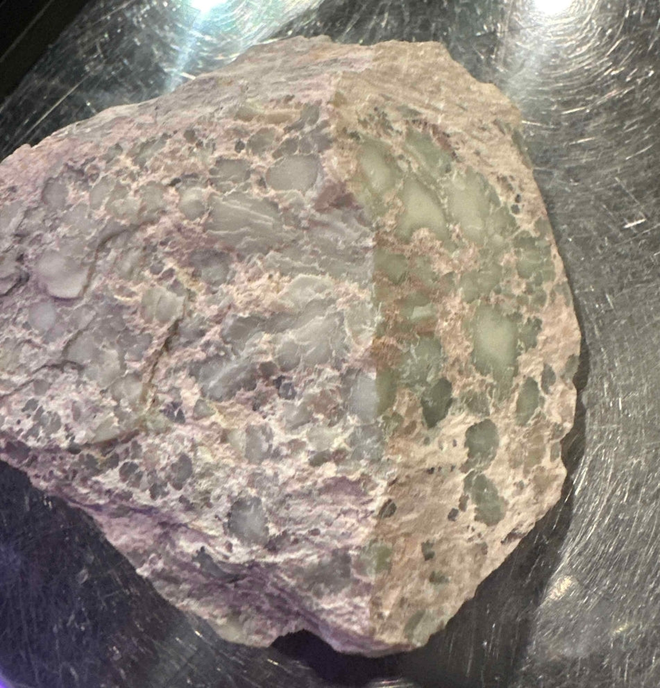 Chalcosiderite in Rhyolite & Alunite