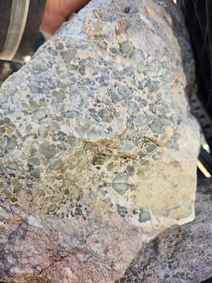Chalcosiderite in Rhyolite & Alunite