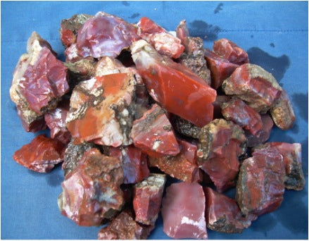 Blood Swirl Agate; Red Agate