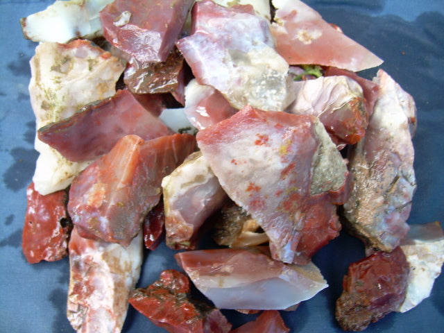 Blood Swirl Agate; Red Agate