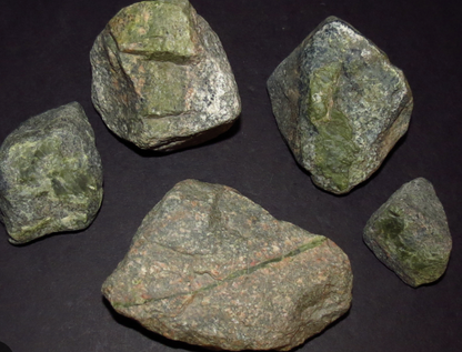 Epidote W/ Quartz, Lime Green