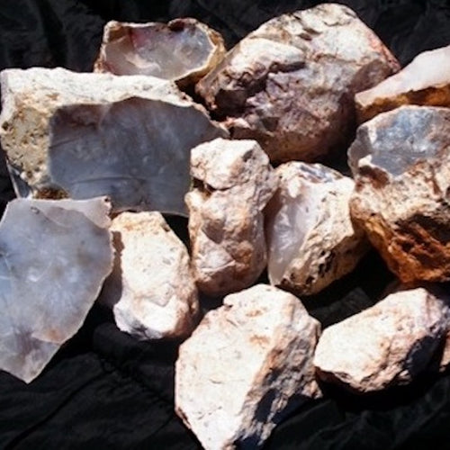 White and Clear Agate