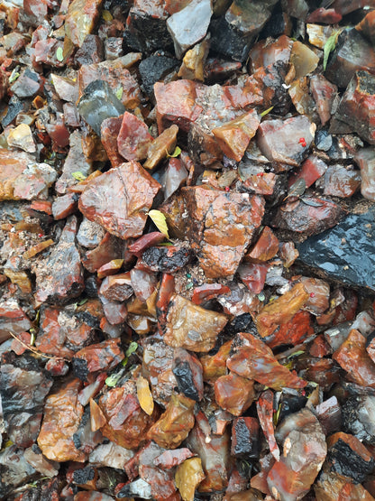 Blood Swirl Agate; Red Agate