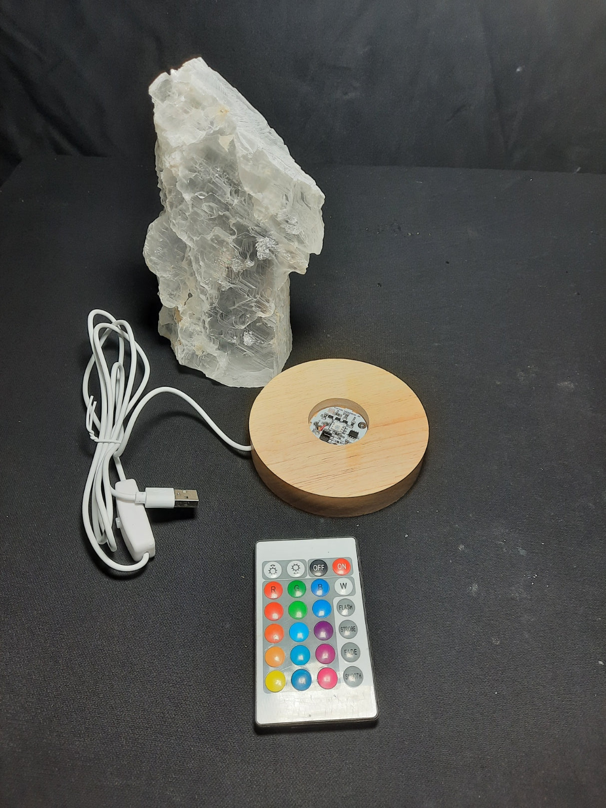Utah Ice Selenite lamp