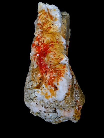 Vanadinite with Barite specimen