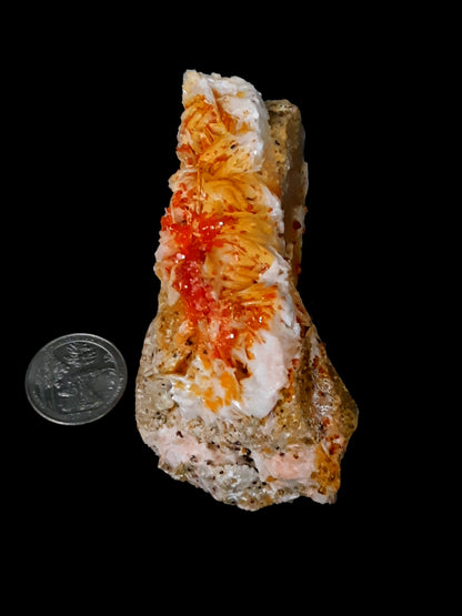 Vanadinite with Barite specimen