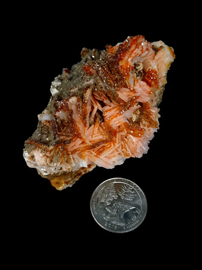 Vanadinite with Barite specimen