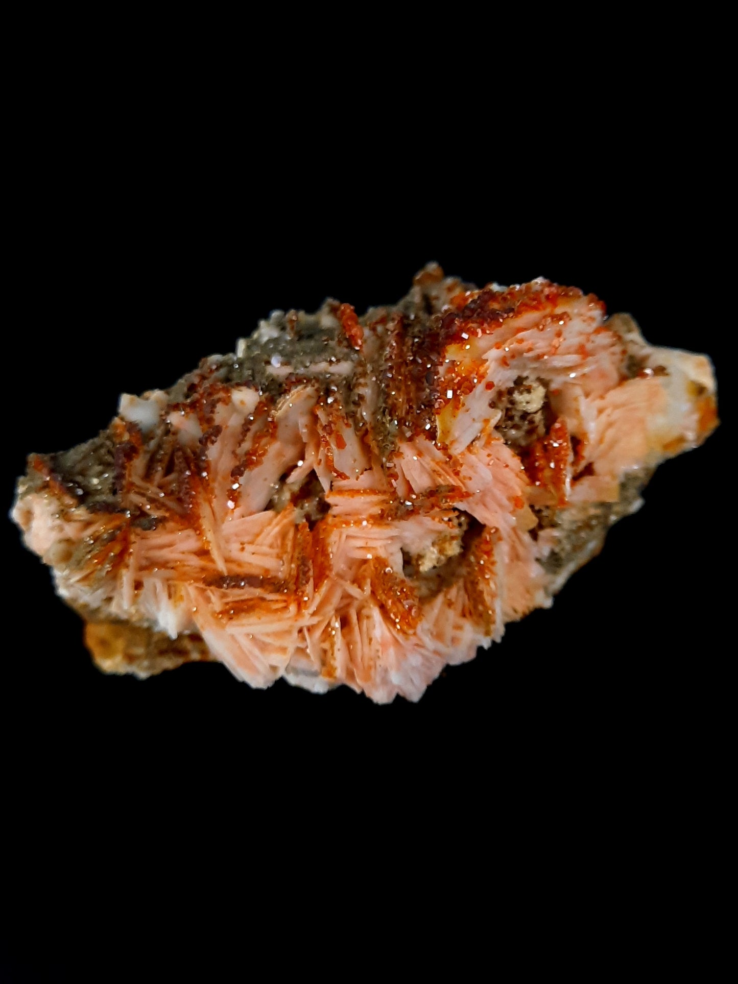 Vanadinite with Barite specimen